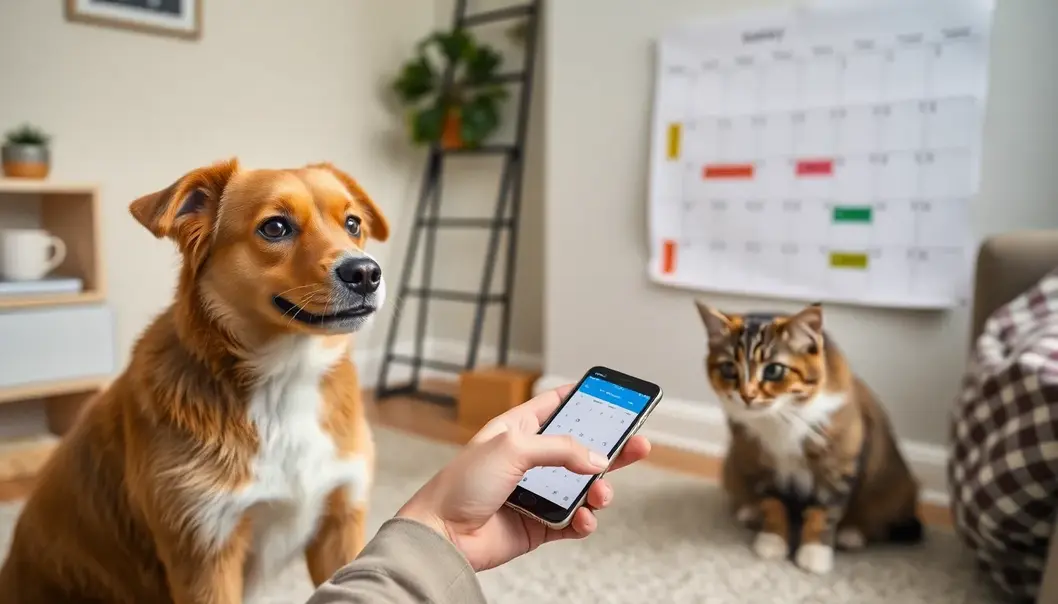 An AI-powered app simplifies pet care scheduling.