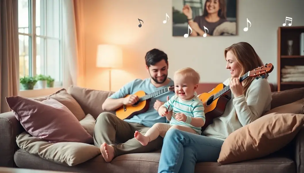 A family immersed in painting, sharing joy through colors.
